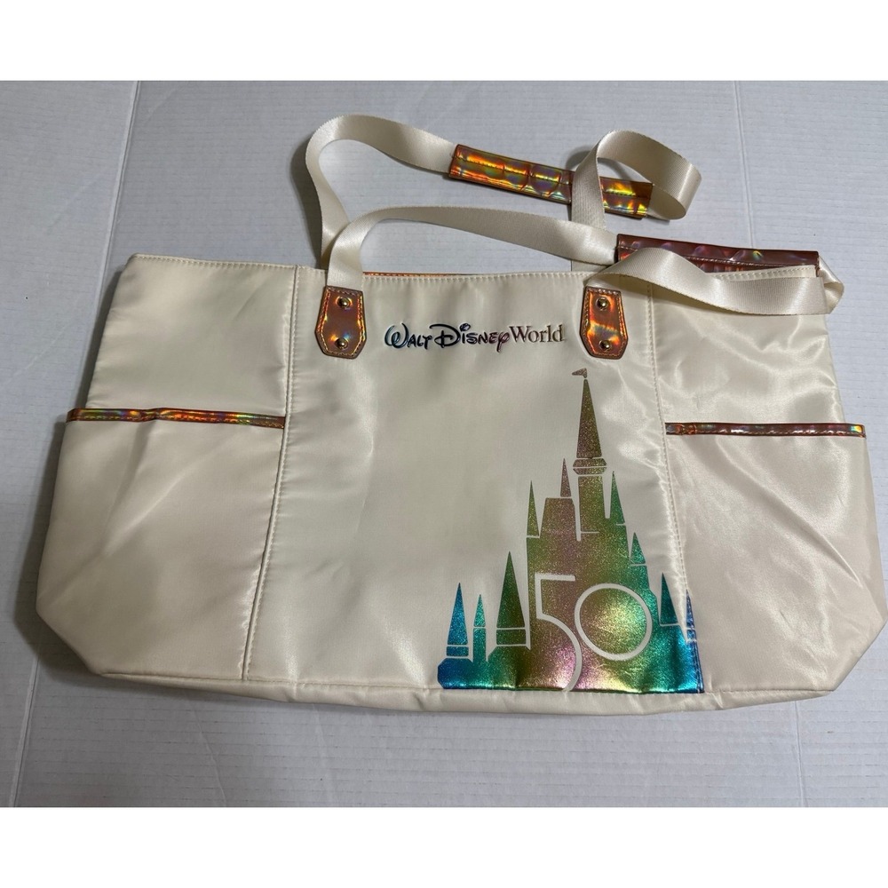 Walt Disney World 50th Anniversary Tote Bag | Iridescent Holographic Cinderella